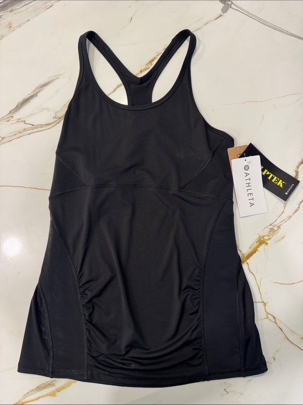New with tags Athleta black Stealth Racerback tank.